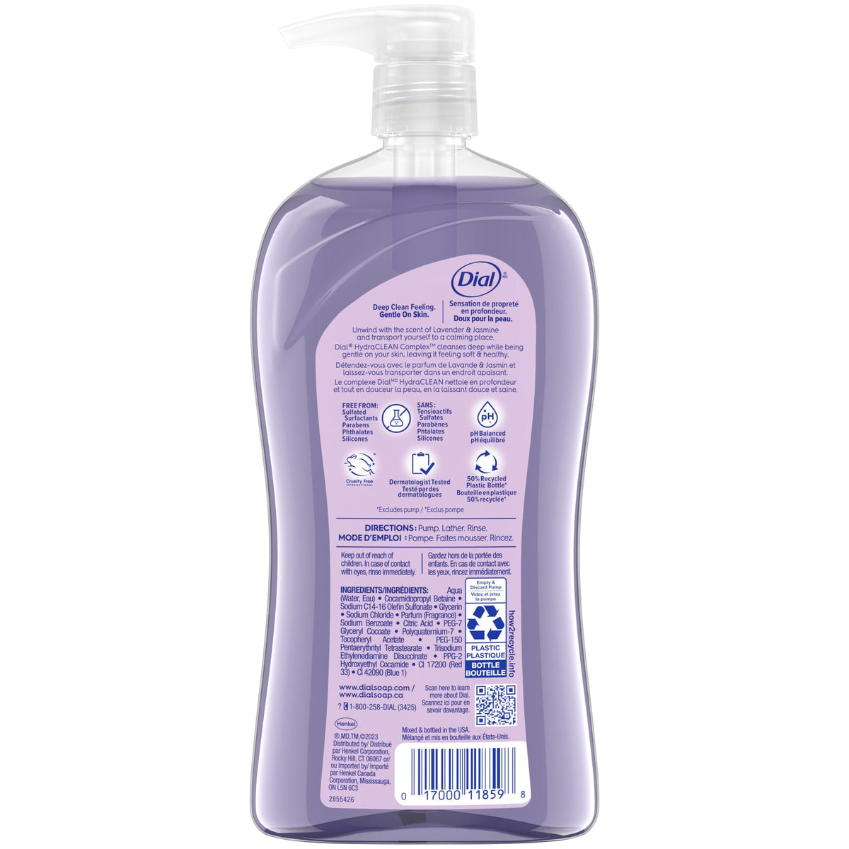 Dial bottle next to common items to show 32 fl oz scale for long-lasting supply