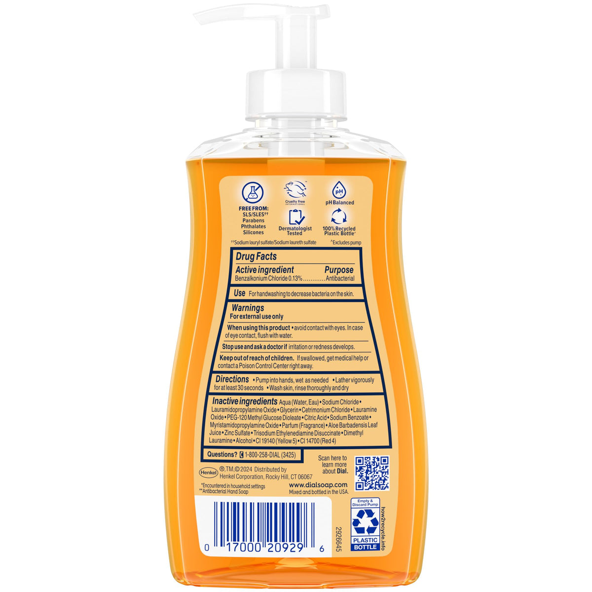 Dial pump close-up highlighting easy dispensing and controlled use