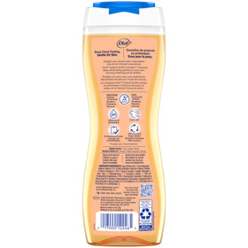 Dial body wash on bathroom shelf lifestyle scene conveying daily routine refresh