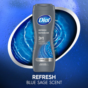 Dial face lather demonstration showing gentle facial cleanse and quick rinse