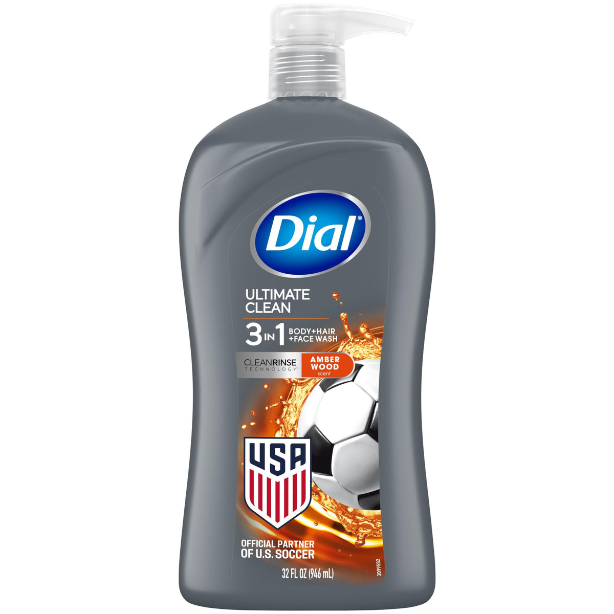 Dial front packaging showing 32 fl oz bottle and clean branding