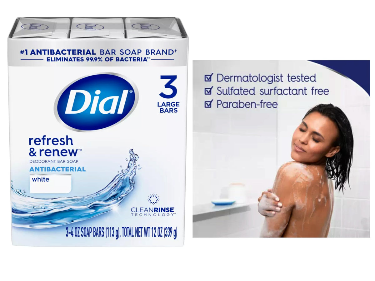 Dial creamy foam lather close-up showing rich suds for deep rinsing