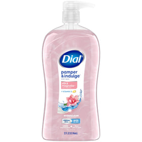 Dial front packaging showing silk and magnolia scent and 32 fl oz size, highlighting a large-value bottle