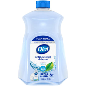 Dial spring water 52 oz front label shows scent and size, convenient refill