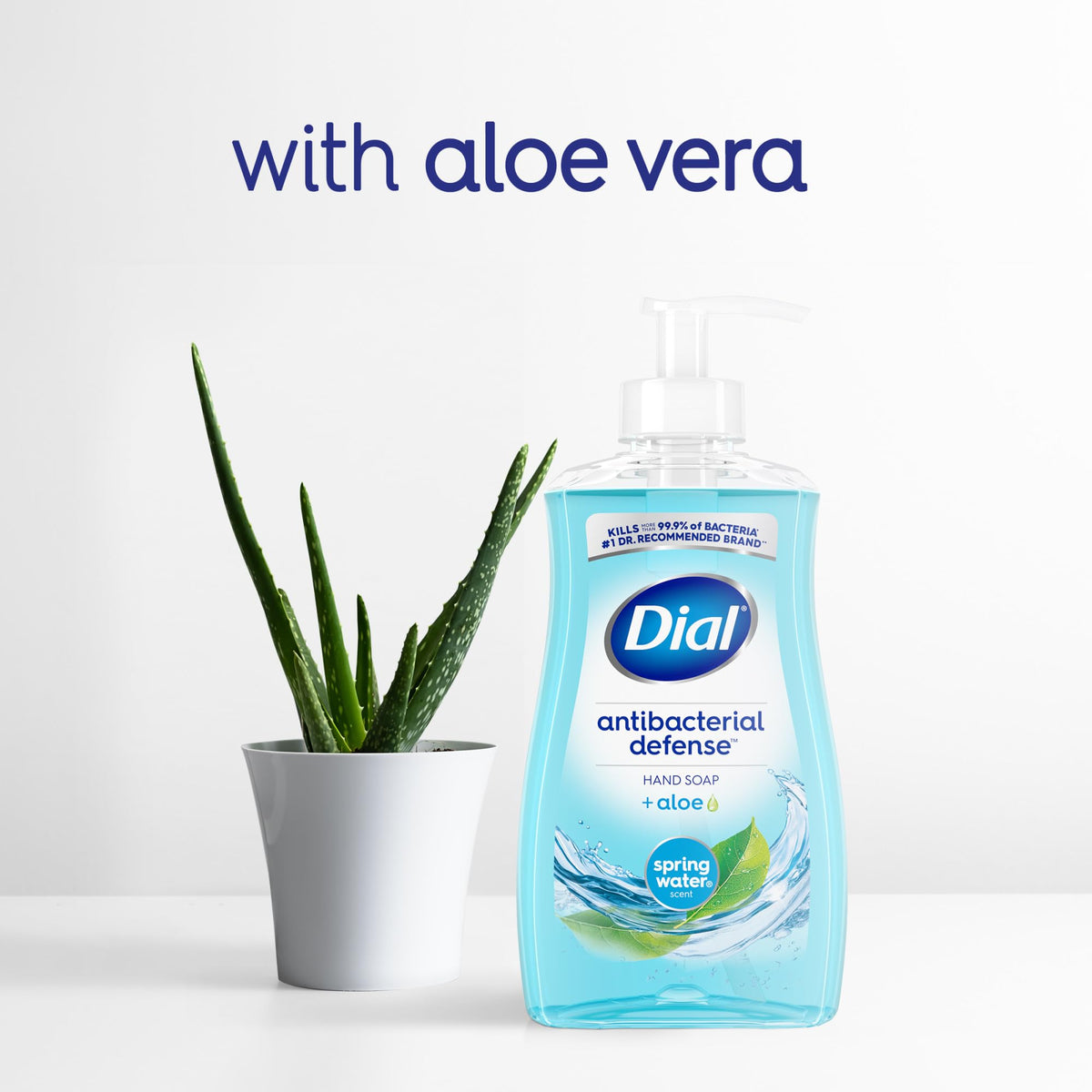 Dial on bathroom counter illustrating clean look and fragrance benefit