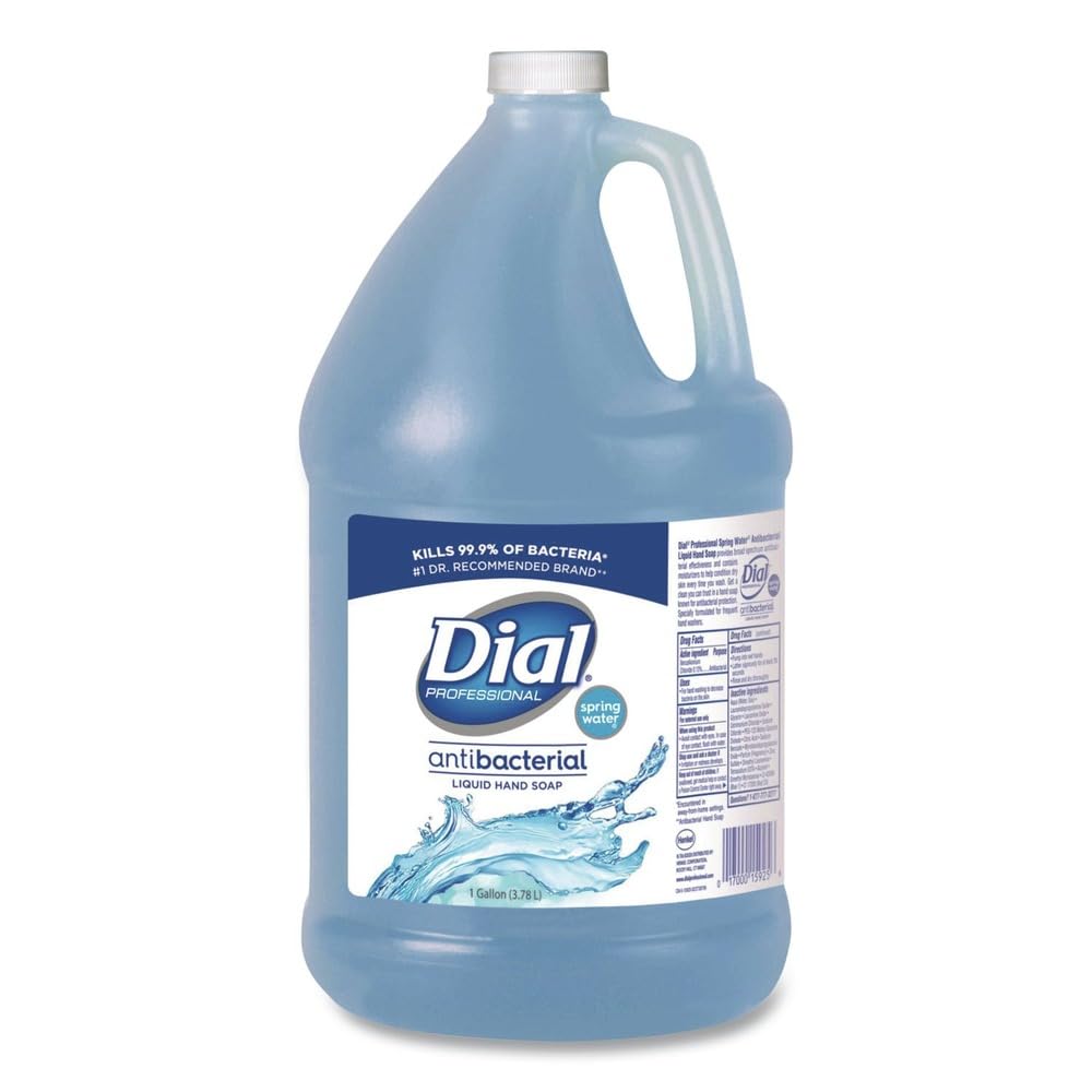Dial spring water front label showing bottle and scent for easy identification