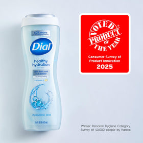 Dial creamy foam texture close-up demonstrating gentle lather