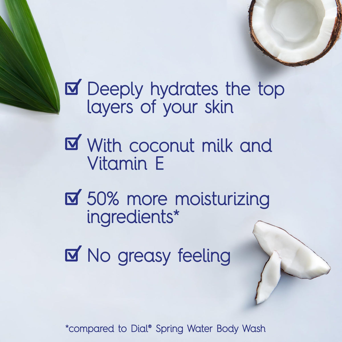 Dial creamy lather texture demonstrating moisturizing foam and softness