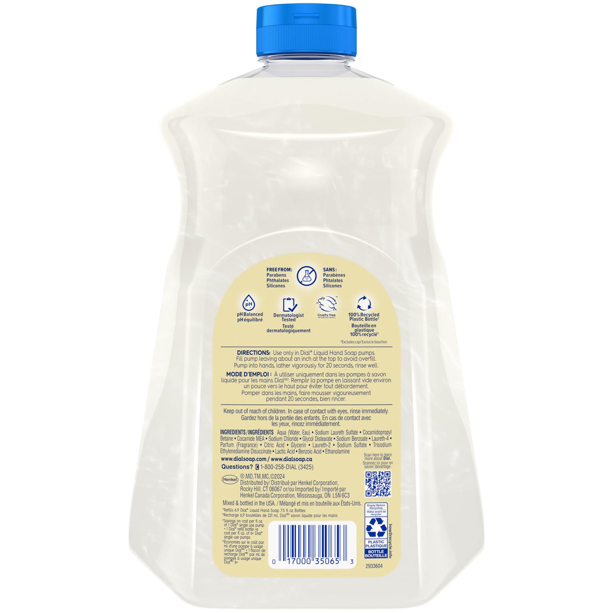 Dial vanilla honey in use at a kitchen sink for everyday handwashing