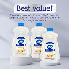 Dial vanilla honey rich lather texture demonstrating moisturizing foam