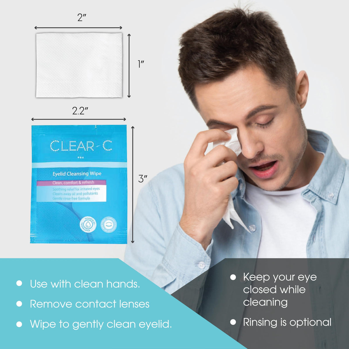 Diamond Wipes Clear C three boxes stacked indicating supply and value