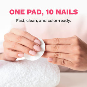 Diamond Wipes wipe removing polish from fingernail for fast, clean application