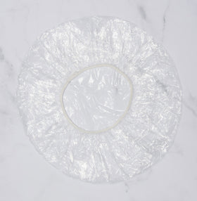 Diane cap stretched on head demonstrating extra-large fit and secure hold