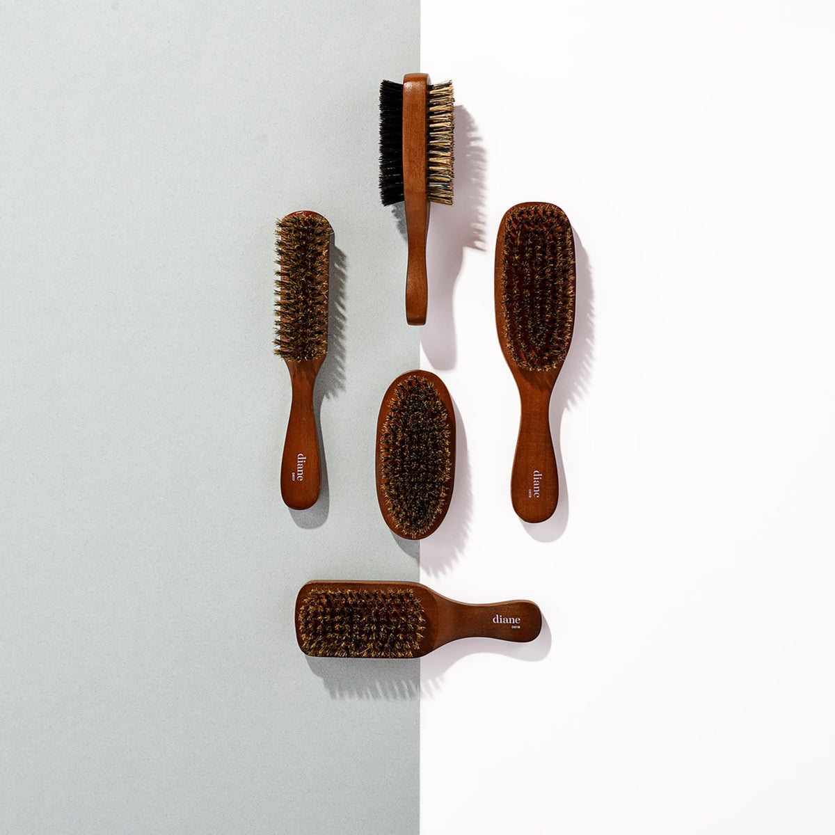 Diane brush drying on counter emphasizing easy cleaning and practical storage