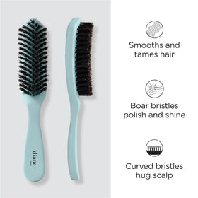 Diane closeup of mixed boar and nylon bristles for reduced frizz benefit