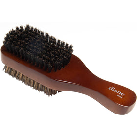 Diane front view of two-sided club brush showing both bristle faces and palm shape benefit