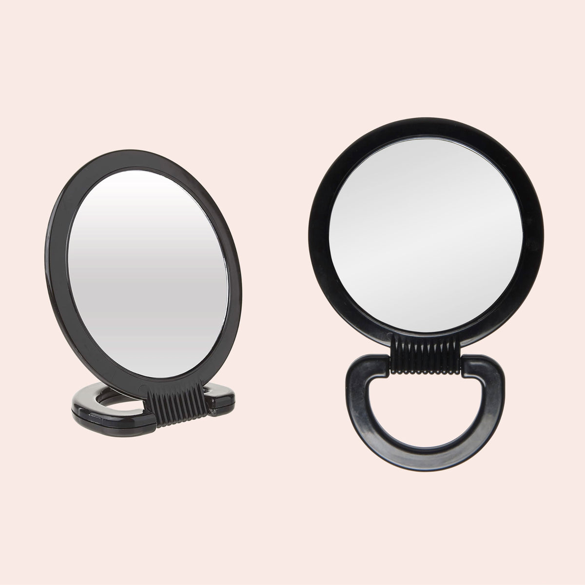 Diane mirror hung on a bathroom hook ready for quick touch-ups and convenience