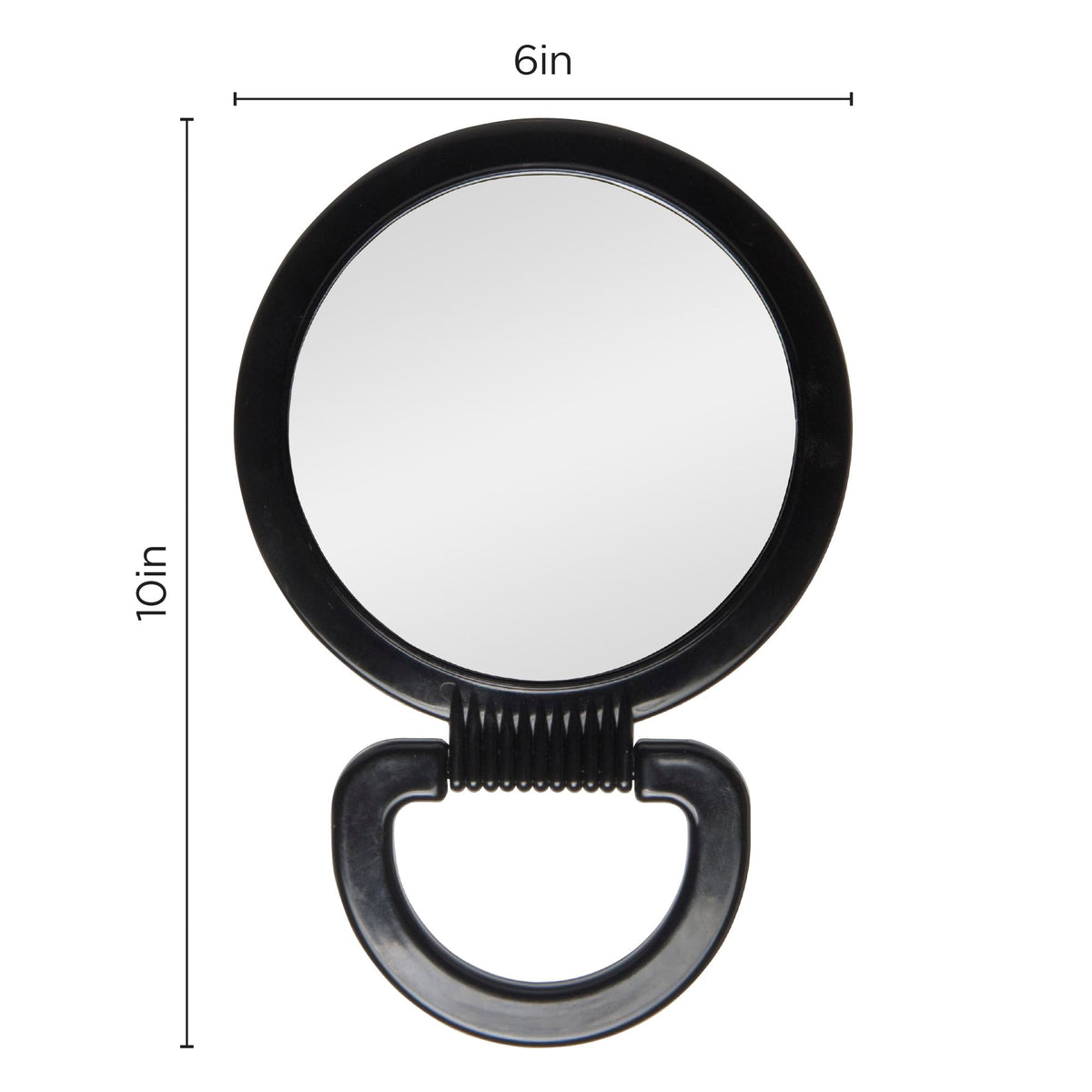 Diane mirror tucked into a travel bag with cosmetics for on-the-go grooming