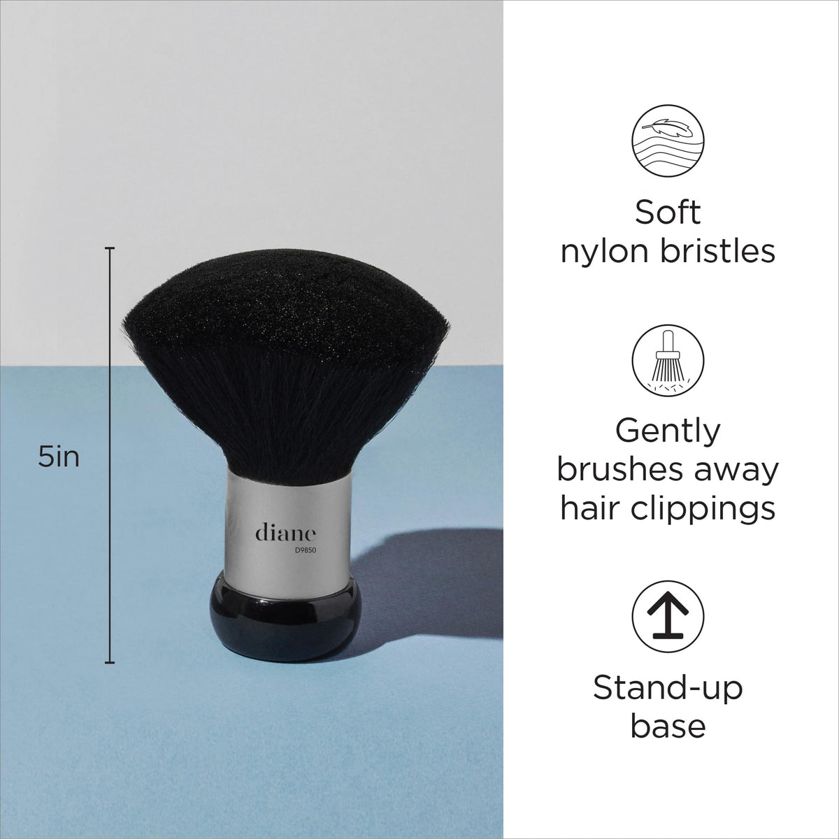 Diane bristle closeup highlighting soft nylon texture for comfortable skin contact