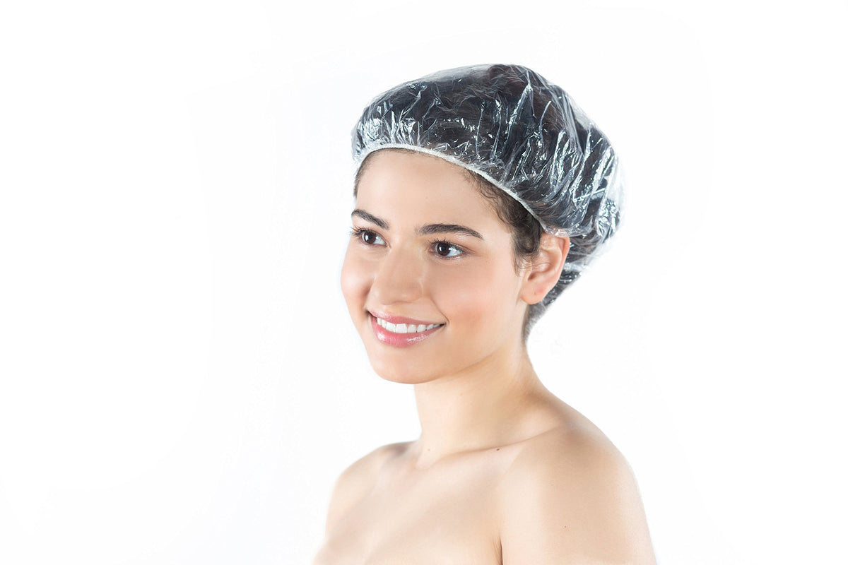 Diane shower cap use protecting hair during bath for mess-free benefit