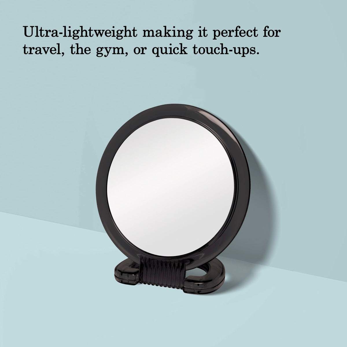 Diane side profile highlighting slim design for compact storage and portability