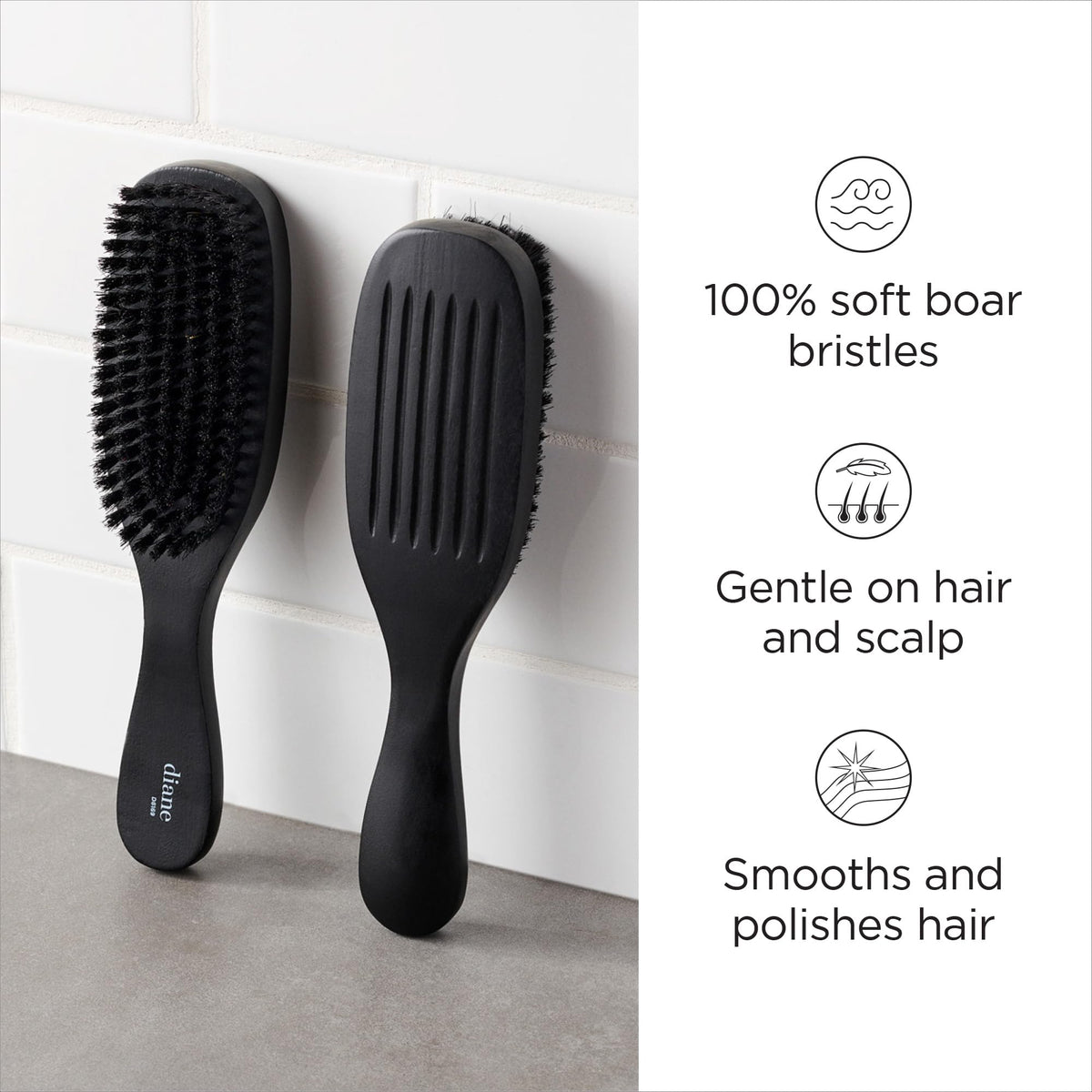 Diane wood handle close-up with UV coating for durable, moisture-resistant grip