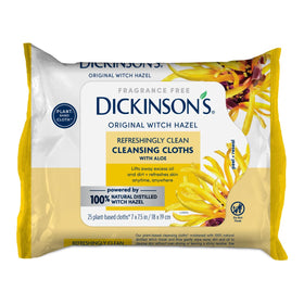 Dickinson's front packaging showing natural witch hazel benefits