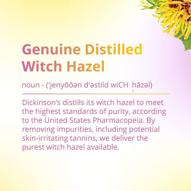 Dickinson's product label close-up showing natural ingredient claims