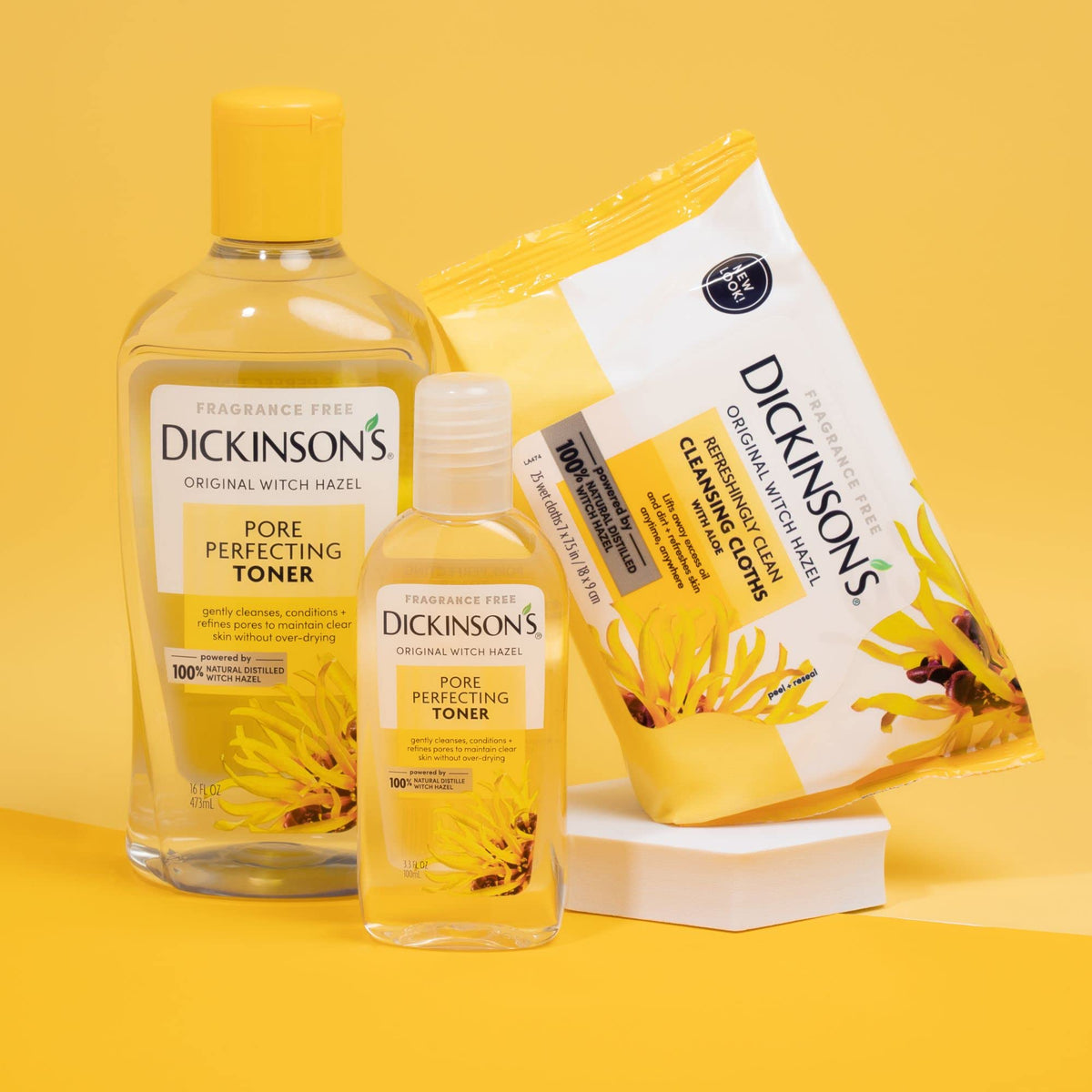 Dickinson's wipe beside a hand for size comparison and coverage