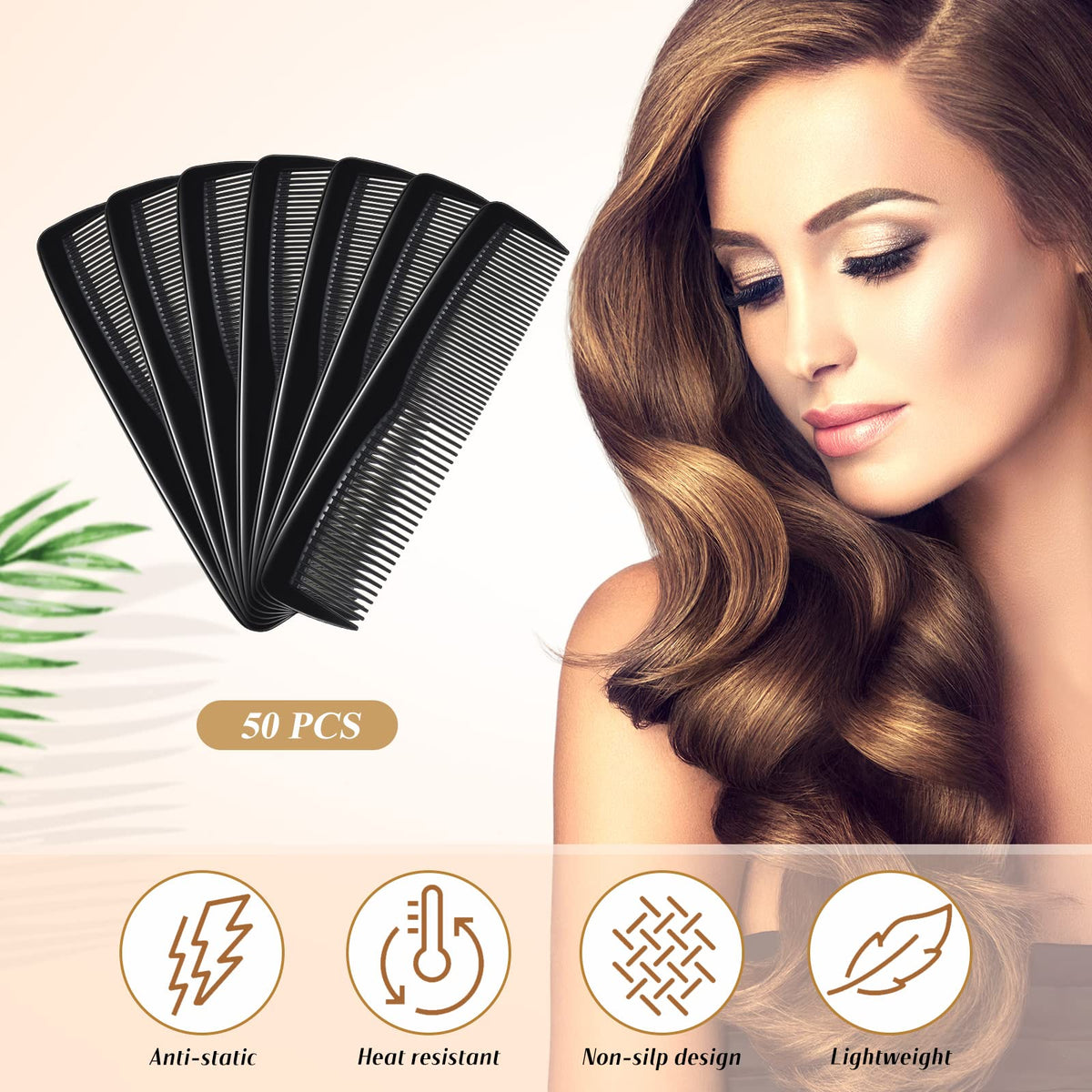 Didaey comb smoothing short hair to reduce frizz and improve neatness