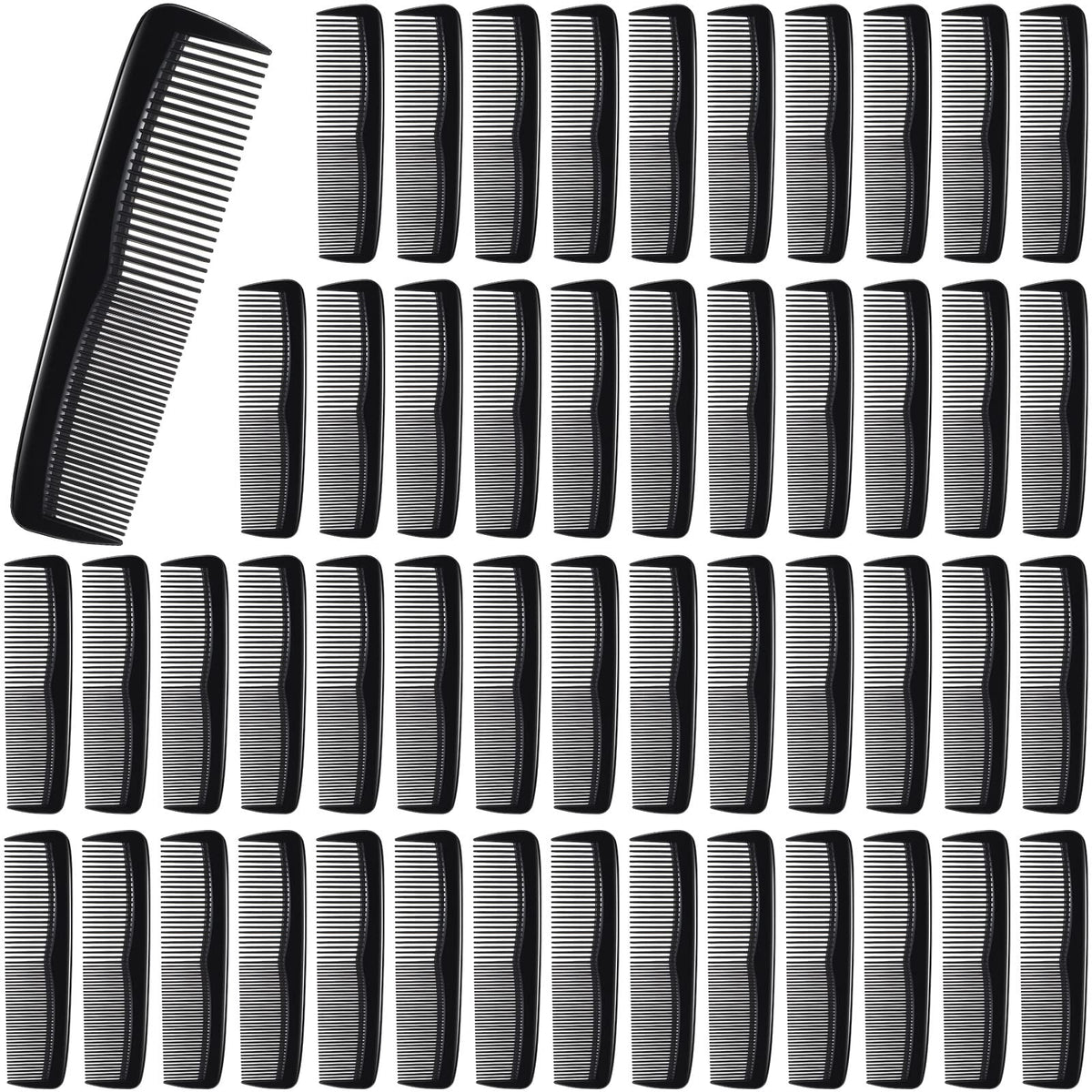 Didaey front view of pack showing 50 black pocket combs advantage convenience