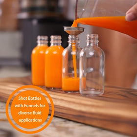 DIDITIME bottles filled with ginger shots ready for grab-and-go convenience