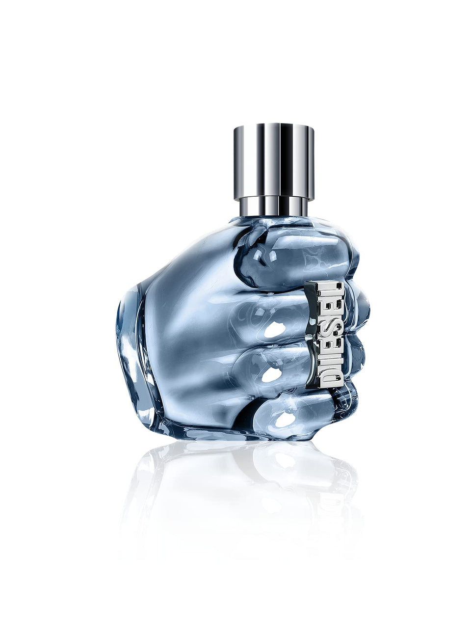 Diesel Only The Brave front view showing bold fist bottle and confident design