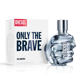 Diesel Only The Brave still life with lemon rosemary and amber wood notes