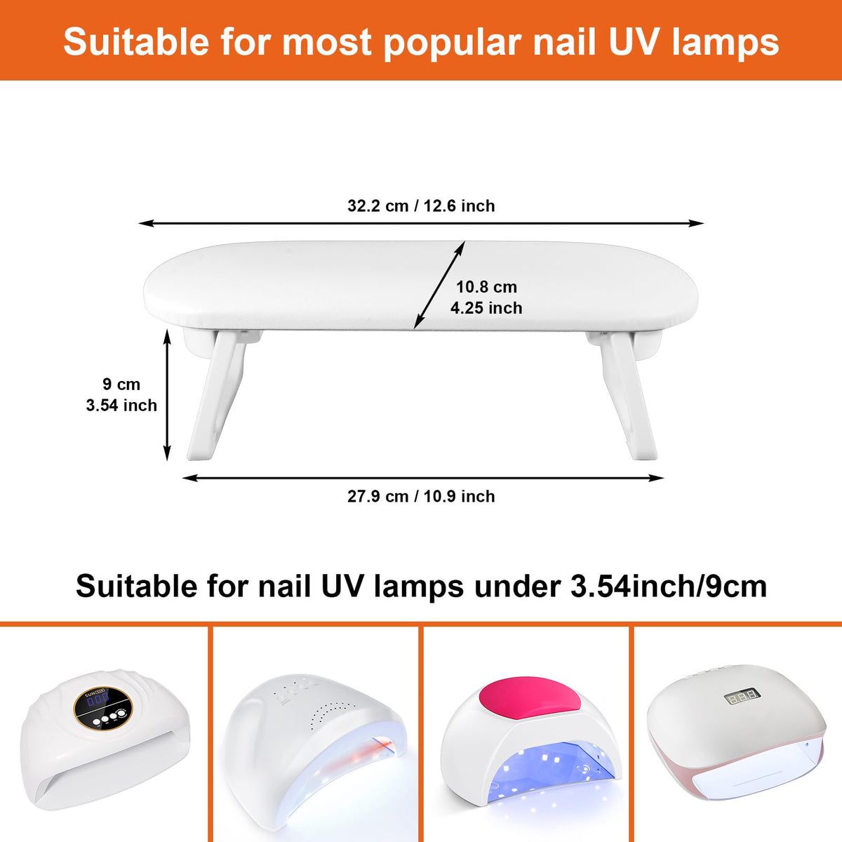 Diesisa size comparison with lamp showing space-saving compatibility