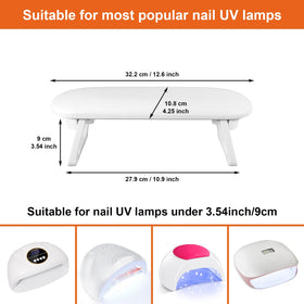 Diesisa size comparison with lamp showing space-saving compatibility