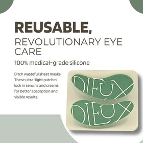Dieux close-up of silicone texture highlighting medical-grade finish and comfortable skin contact benefit
