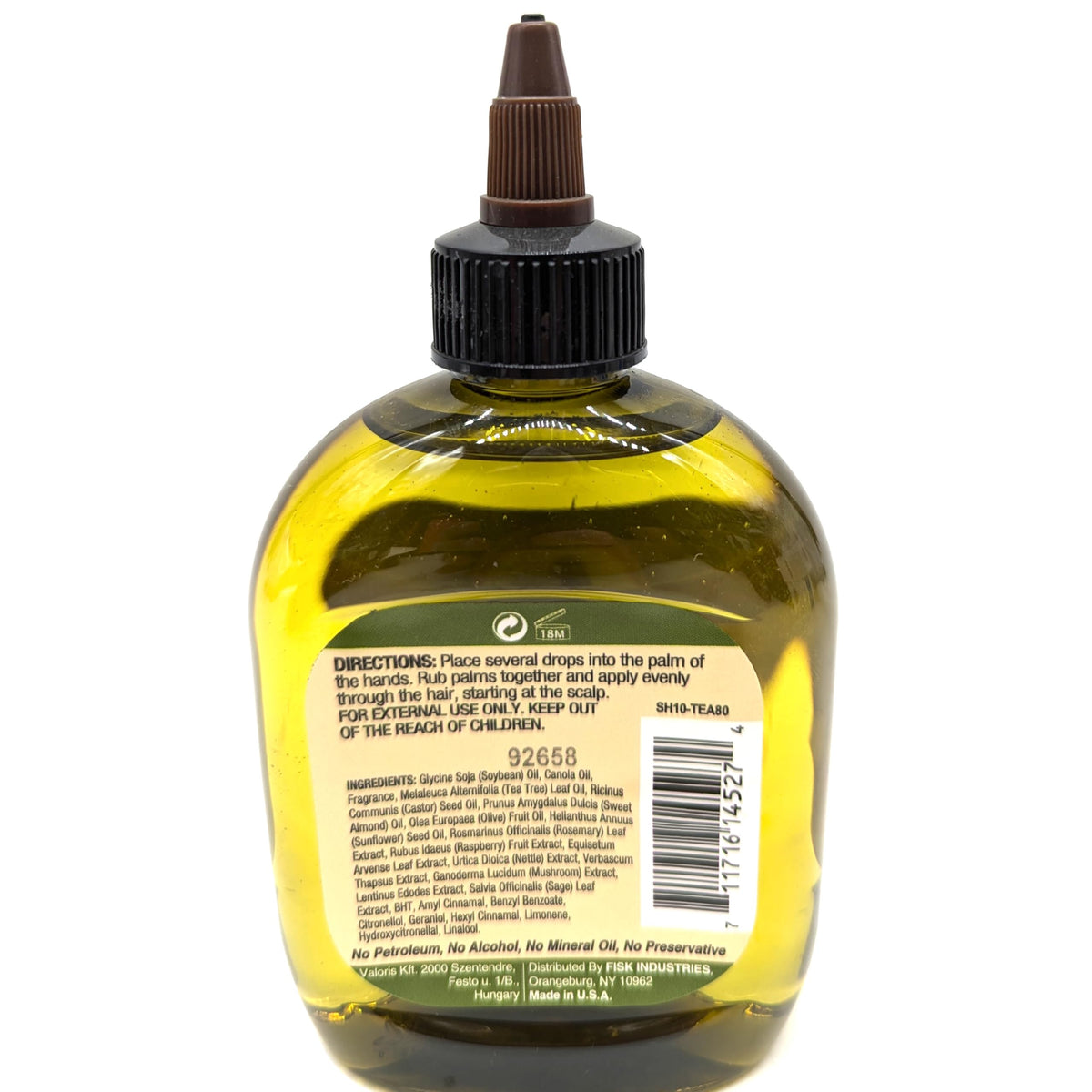 Difeel label closeup highlighting ingredients and no-petroleum benefits for informed shoppers