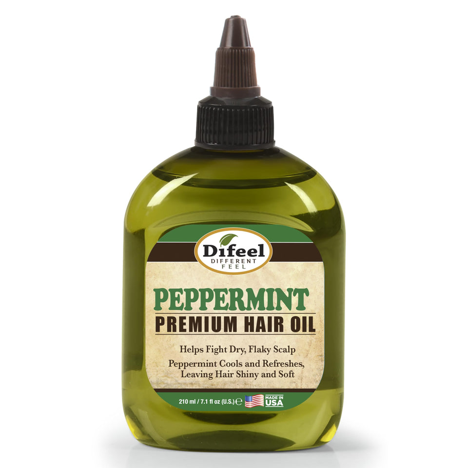 Difeel front packaging showing 7.1 oz bottle and peppermint benefits