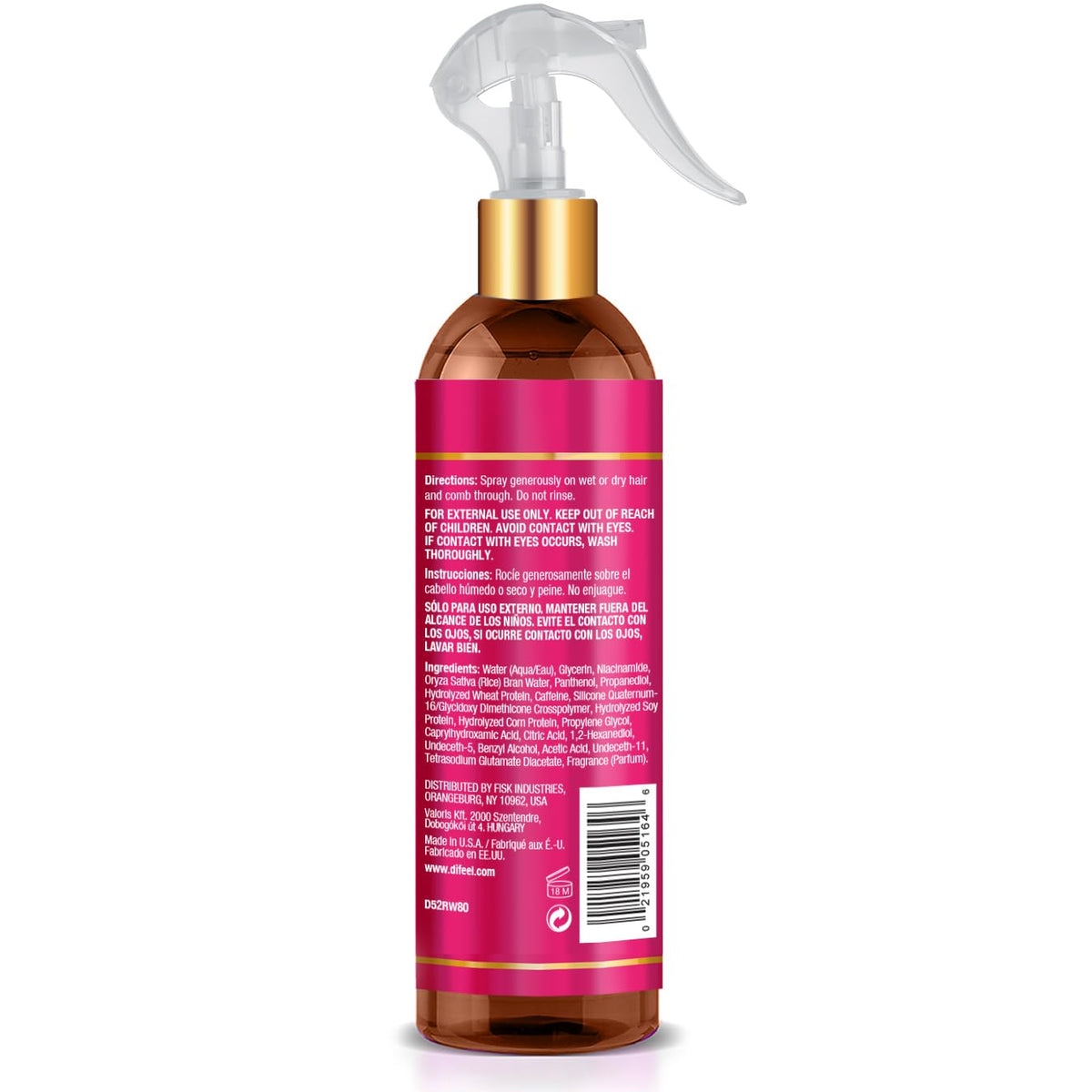Difeel spray mist dispersing evenly for lightweight hydration