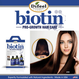 Difeel styled hair with glossy waves showcasing fuller-looking results
