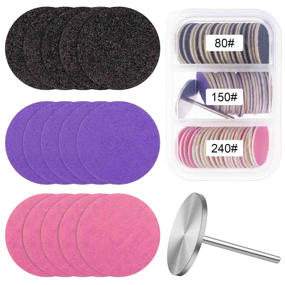 Difenni front packaging showing discs and metal bit for easy kit identification and portability