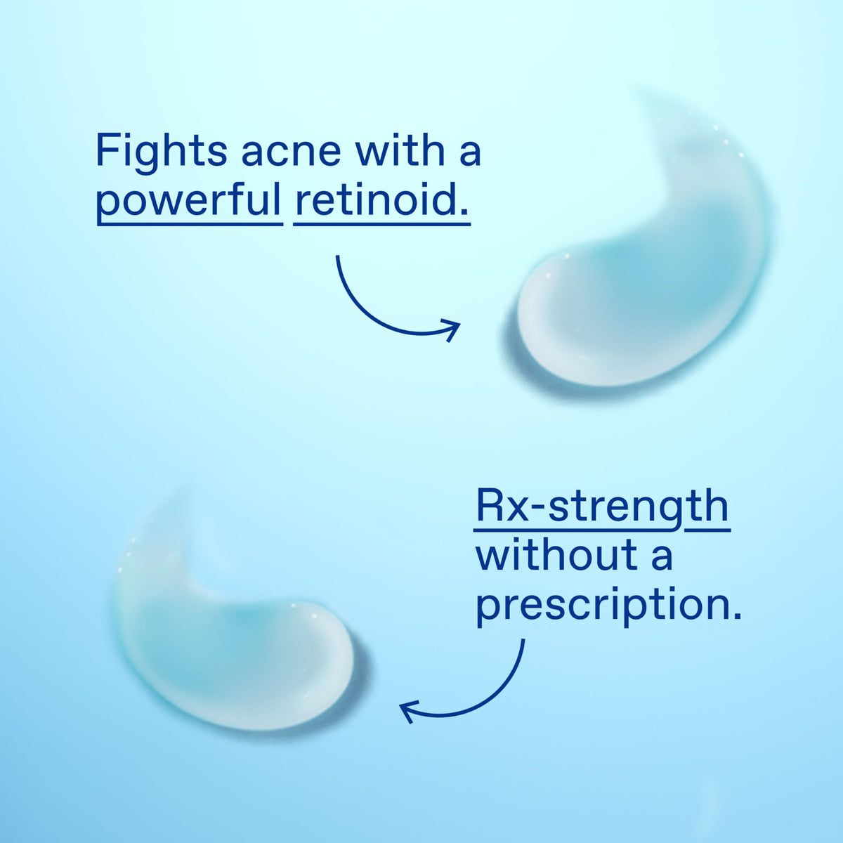Differin application on cheek demonstrating targeted pore treatment