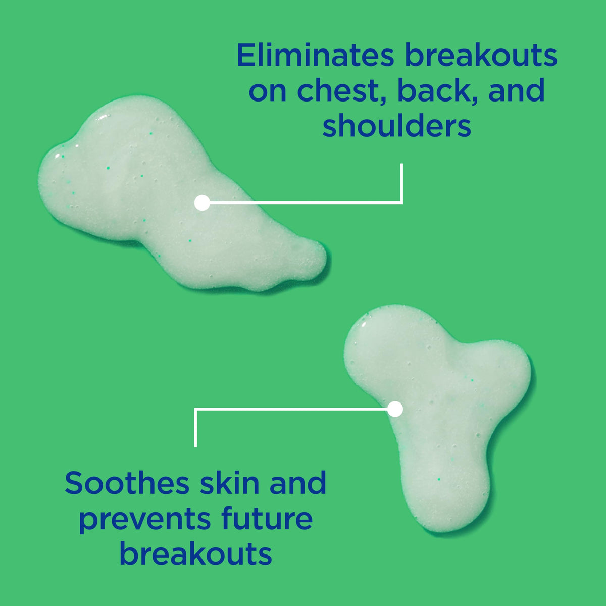 Differin water-soluble beads dissolving to show safe exfoliation