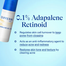 Differin before and after skin texture comparison showing clearer results benefit