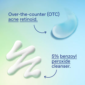 Differin cleanser foam lather illustrating deep-cleaning action