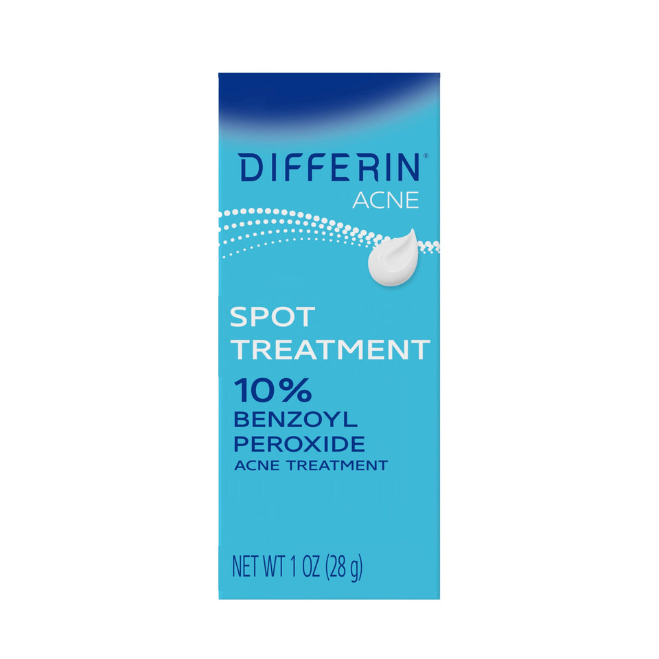 Differin front of tube showing branding and product purpose