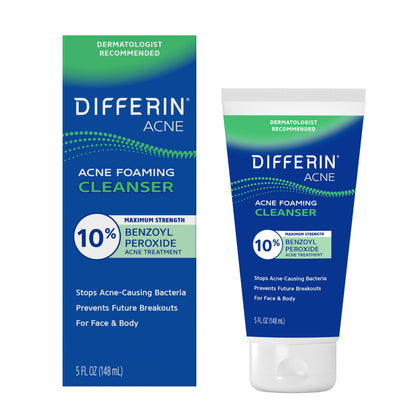 Differin front packaging 5 oz showing bottle and branding for clear acne care