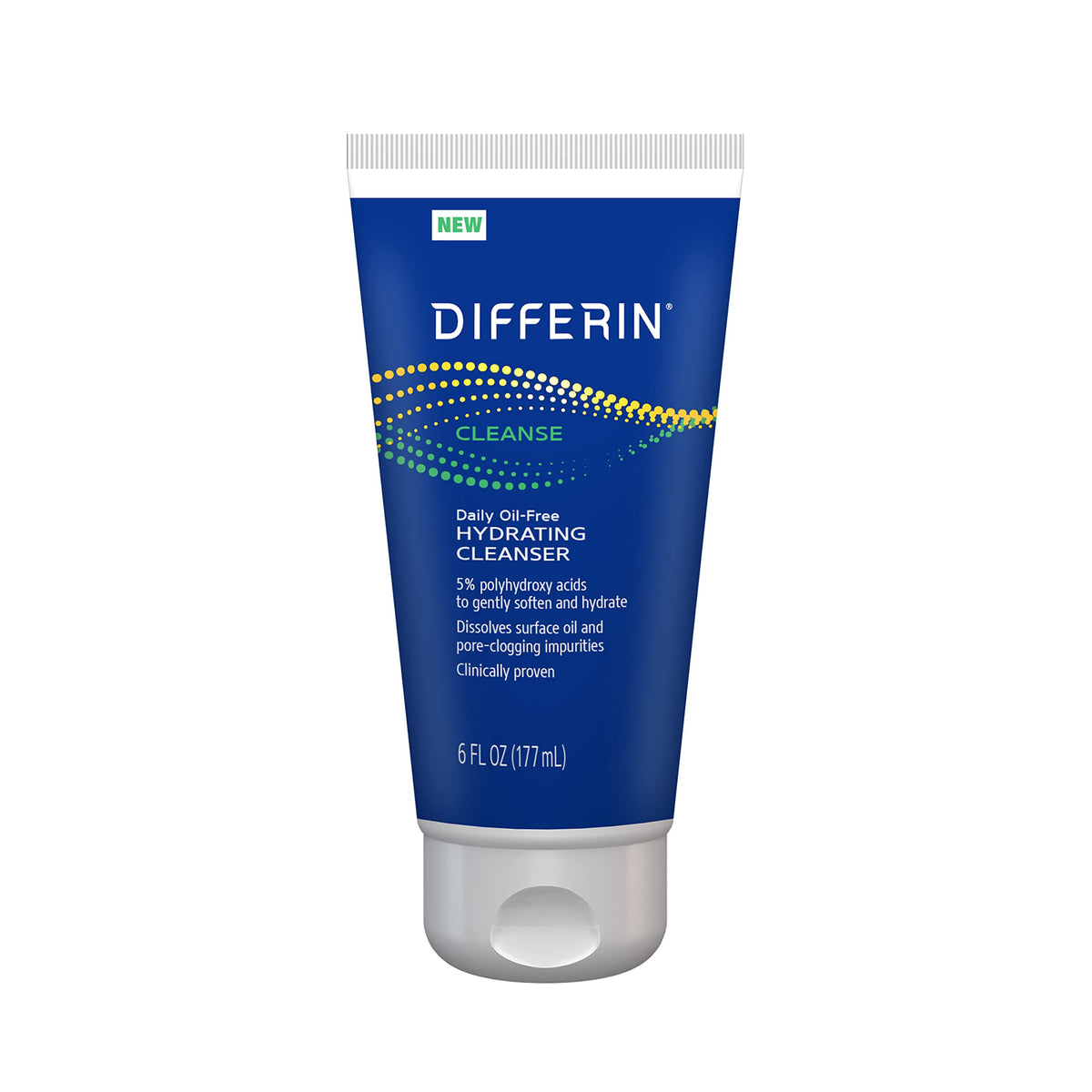 Differin front packaging showing bottle and label, clear brand reassurance