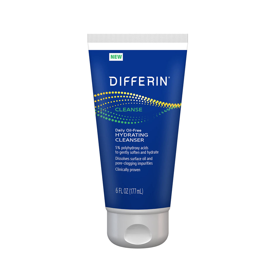 Differin front packaging showing bottle and label, clear brand reassurance